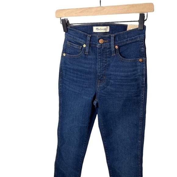 Madewell 10” High Rise Skinny Jeans Size 23 Classic Style F4684 - Picture 3 of 11